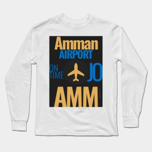 AMM airport code Long Sleeve T-Shirt